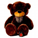 Super Giant 7 Feet Dark Brown Bow Teddy Bear Soft Toy